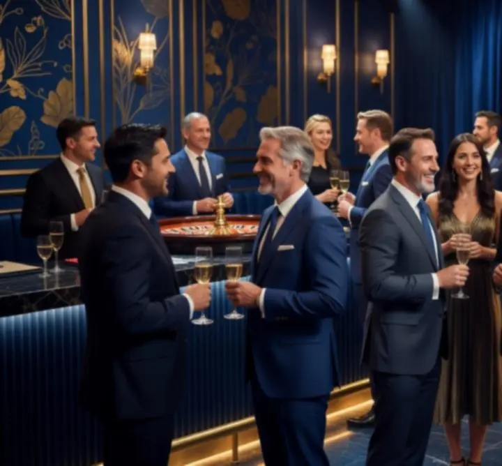 Galeria zdjęć z eleganckich wydarzeń firmowych w stylu kasynowym
