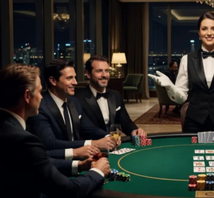 Profesjonalny krupier prowadzący wieczór pokerowy KARDI AGNIESZKA CHMIELEWSKA