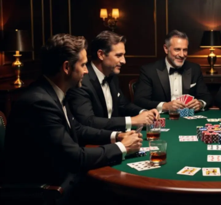Stół pokerowy z żetonami i kartami podczas eleganckiego eventu